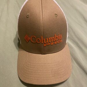 Columbia PFG Tan and Orange Hat